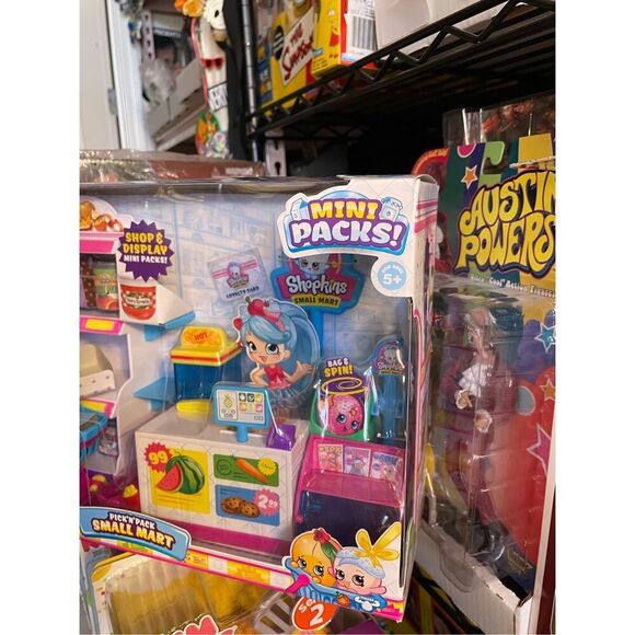NEW! Shopkins Pick N Pack Small Mart Grocery Store Playset Collectors Edition NI - Picture 5 of 13